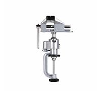 Ryanong Étau d'établi robuste, mini étau de table en alliage d'aluminium pivotant à 360 degrés, support universel pour meuleuse, 3 types de pièces de perceuse