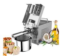 Ryanong Extracteur d'huile électrique 600 W, presse chaude/froide, panneau de commande intelligent et écran tactile LCD pour avocat, lin, arachide, canola, sésame, tournesol