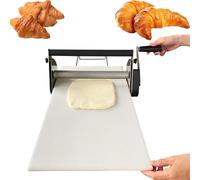Ryanong Feuille de pâte manuelle pliable, machine à rouler la pâte commerciale avec poignée antidérapante, rangement pliable et gain de place, plusieurs réglages d'épaisseur, pour pâte à pizza