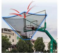 Ryanong Filet de rebond pour panier de basket-ball - Entraîneur pliable à suspendre pour jeunes/étudiants en métal d'aide au tir