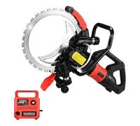 Ryanong Fraise à rainurer murale électrique à lame de 41 cm - Scie circulaire à béton 9500 W avec pompe à eau, tuyau et lame, profondeur de coupe de 290 mm, livrée avec pompe à eau et tuyau de 5