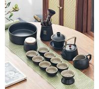 Ryanong Gaiwan Ensemble de thé de voyage avec infuseurs portables en céramique pour cérémonie