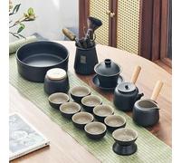 Ryanong Gaiwan Ensemble de thé de voyage avec infuseurs portables en céramique pour cérémonie
