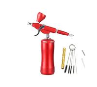 Ryanong Kit de pulvérisation de peinture aérographe - Fonction de démarrage automatique - Siphon - Pulvérisateur G-u-n pour maquette artistique - Peinture corporelle - Maquillage des ongles
