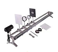 Ryanong Kit d'expérimentation physique banc optique lentille concave lentille convexe règles d'imagerie amovible étudiant salle de classe,
