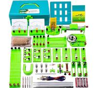 Ryanong Kit d'exploration électrique et magnétisme, équipement de physique, kit complet d'expérimentation électrique, boîte d'expérimentation électrique, circuit d'examen d'entrée au lycée, circuit