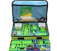 Ryanong Kits d'expérimentation de physique, équipement de laboratoire d'électricité, boîte d'expérimentation électromagnétique, pour étudiants circuit de laboratoire de sciences physiques
