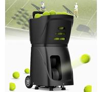 Ryanong Lanceur automatique de balle de tennis, chargeur portable avec fréquence de service de 1,8 à 8 s, peut contenir 100 balles pour l'entraînement