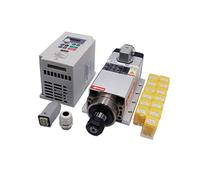 Ryanong Machine à graver CNC Machine outil broche 2200 W 2,2 kW 24000 tr/min ER20 Moteur de broche de refroidissement à air RP Blanc VFD 13 pièces ER20