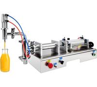 Ryanong Machine de remplissage de liquide pneumatique quantitative 500-2500 ml Tête unique 0,4-0,6 mPa pour boissons, jus, shampooing, eau, huile essentielle