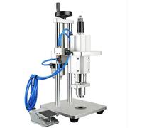 Ryanong Machine pneumatique de scellage de fiole avec réglage de la hauteur et interrupteur à pied, sertissage de bureau pour sécuriser dans les laboratoires