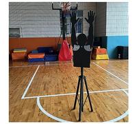 Ryanong Mannequin d'entraînement de basket-ball réglable avec bras mobiles pour la pratique du dribble et du tir, idéal pour les joueurs adultes pour améliorer leurs compétences (165)