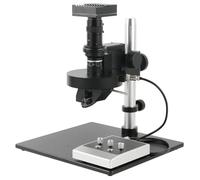 Ryanong Microscope d'observation 4 K 2 K 1080p HDMI vidéo industrielle Caméra de mesure 2D 3D 120x Zoom C-Mount Objectif 360 ° Rotation électrique