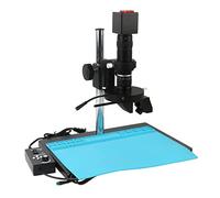 Ryanong Microscope d'observation vidéo industrielle 2 en 1 2D 3D stéréo 200X C Mount Zoom Objectif