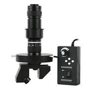 Ryanong Microscope Observation 160X 2D 3D C-Mount Zoom Loupe Optique Lentille avec 208/pcs LED Anneau Lumineux Pour H_DMI VGA USB Caméra Microscope Vidéo