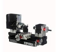 Ryanong Mini tour en métal avec moteur 12 000 r/min 60 W plus grand rayon de traitement outils de bricolage GIF de Chrildren's
