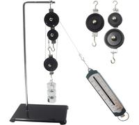 Ryanong Poulie mécanique physique équipement expérimental instrument pédagogique bloc et support plaque inférieure en métal et ensemble