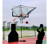 Ryanong Retourneur de ballon de basket-ball pour intérieur et extérieur avec goulotte rotative pour stade, parc