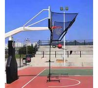 Ryanong Shot Basketball Returner Filet de retour de basket-ball sur pied Fixation au sol pour poteaux traditionnels / cerceaux muraux réglables en hauteur