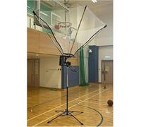Ryanong Shot Basketball Returner Machine de tir de basket-ball verticale Facile à transporter Portable Fixation réglable en hauteur