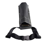 Ryanong Support de sac de soudure en cuir avec ceinture réglable et rivet renforcé pour électrodes résistant à la chaleur Accessoire bovin double couche