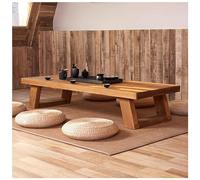 Ryanong Table de sol japonaise de 140 cm, table d'autel basse pour méditation, table basse tatami, petite table basse pour s'asseoir au sol, pour salle à manger, salon