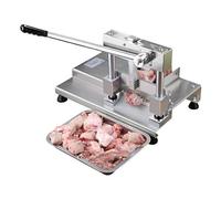 Ryanong Trancheuse à viande manuelle avec poignée antidérapante, déflecteur réglable et diamètre de tranche de 260 mm, prise en main confortable et facile à nettoyer, pour hachettes, congelées