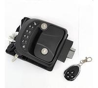 Ryanong Verrou de porte de camping-car Accessoires de modification Yacht Bateau Verrou de porte de camping-car Noir givré Serrure électronique R3 Serrure intelligente Entrée sans clé