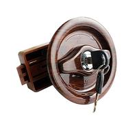 Ryanong Verrou de porte de camping-car avec 2 clés pour salle de bain pour camping-car, bateau, camion, caravane, camping-car, accessoires pour porte d'épaisseur 24 à 45 mm
