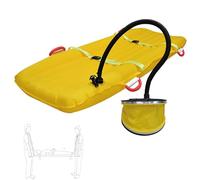 Ryanong Water Rescue - Civière portable pour hélicoptère, charge ≤ 150 kg et sangles réglables, 5S automatique gonflable et facile à transporter, pour camping, piscine