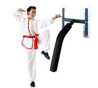 Ryanong Wing Chun Outils d'entraînement d'arts martiaux en bois, dispositif d'entraînement d'arts martiaux mural, bras en plastique, entraînement musculaire des jambes, accrochez-le sur un mur de la