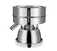 Ryanong WOODEY - Tamis automatique - Tamis vibrant électrique - Tamis à farine en acier inoxydable de 30 cm - 60 mailles - Pour particules de riz et de poudre à base de plantes