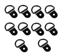 Ryaupy 10 pièces Anneaux D'arrimage, Traction Anneaux Arrimage, INOX,remorque d'anneau Montage d, Rond pour Pliable avec Verrouillage de Charge dans Les Voitures pour Camion Bateaux Autos (Noir)
