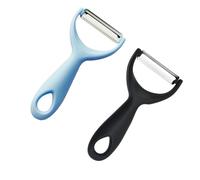 Ryaupy 2PCS Universel Eplucheur Cuisine, Econome INOX Manuel Eplucheur, Éplucheur Légumes Double Tranchant Manche, Ergonomique pour Fruits et Légumes