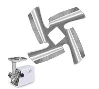 Ryaupy Couteau et lame pour hachoir à viande - Couteau de rechange en forme de croix - En acier inoxydable - Pour hachoir à viande