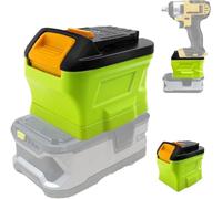 RYB20DW Adaptateur de batterie pour Ryobi pour Dewalt, adaptateur convertisseur pour batterie au lithium Ryobi 18 V à remplacer pour batterie Li-ion Dewalt 20 V et fonctionne pour les outils