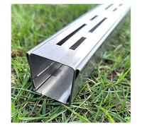 RybdaFDc Caniveau de Drainage en Acier Inoxydable, caniveau Discret for terrasses, kit de caniveau étanche for Jardins, Siphon de Sol extérieur résistant à la Rouille(W100*H30mm)