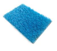 RybdaFDc Grand Gazon Artificiel, Gazon Artificiel coloré, Tapis de Gazon Artificiel avec Trous de Drainage, for Aire de Jeux et terrasse(Blue,2x18m(6.56x59.05ft))