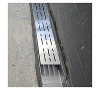 RybdaFDc Housse de drainage en acier inoxydable 3,5 x 3 cm 5 x 3 cm, système de drainage pour patio extérieur, canalette de drainage antirouille pour salles de bains (W8 cm x H4 cm (3 1/8" x 1 5/8"))