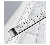 RybdaFDc Kit d'installation de caniveau de Drainage d'eau for terrasse extérieure, caniveau de Drainage d'eau extérieur en béton, kit de Drainage d'allée en Acier Inoxydable(15x6cm/5.9x2.36in)