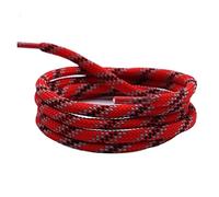 RybdaFDc Lacets de Chaussures, Lacets Ronds tricolores à Six sergés de 6 mm, Cordon de Serrage, Taille, Chapeau, Bottes, Camping, Chaussures en Polyester(Red,80cm)