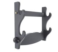 RybdaFDc Support d'épée support mural affichage Katana Wakizashi moderne simplicité panneau de densité noir 1-3 niveaux(2Tier)