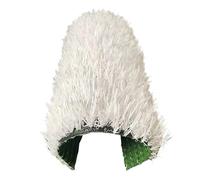 RybdaFDc Tapis de Gazon Artificiel Blanc, Gazon Artificiel coloré for extérieur, Gazon Artificiel extérieur avec Trous de Drainage(2x1m(6.56x3.28ft))