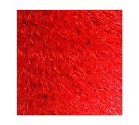 RybdaFDc Tapis de Gazon Artificiel Rouge Lavable, 3 cm, réaliste, avec Trous de Drainage, for Aire de Jeux, terrasse, Balcon(2x1m(6.56x3.28ft))