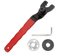 Rybtd Clé à Molette de Meuleuse D'angle avec Douille Hexagonale, 8-48 mm Clé à Broche Réglable, Clé à Meuleuse, Clé à Molette Réglable avec Clé Allen et 2 Bride Filetée