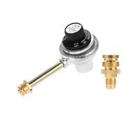 Ryckey Régulateur de gaz réglable pour barbecue avec adaptateur en laiton de 0,5 kg pour Char Broil Grill2Go Fot Régulateurs de gaz pour bouteilles de gaz