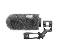 Rycote 033342 Kit Softie Bonnette à poils, Suspension lyre, poignée, trou 19-20mm, long. 140mm