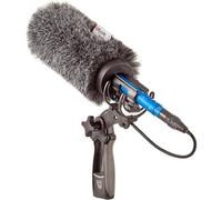 Rycote 033352 Kit Softie Bonnette à poils, Suspension lyre, poignée, trou 19-22mm, long. 180mm