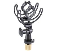 Rycote 041106 INV-6 Suspension Micro barre 25mm, lyres noires 70mm, 2x19-25mm, statiques/Perche