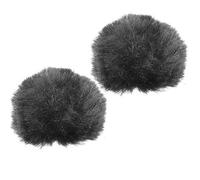 Rycote 065501 Bonnette Fourrure pour Micro cravate, noir (pack de 2)